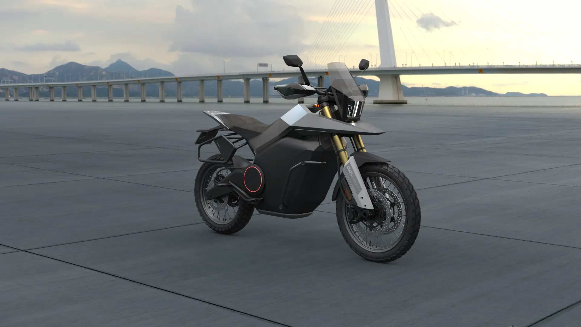 Ola Adventure Motorcycle Concept Front Right Autobics