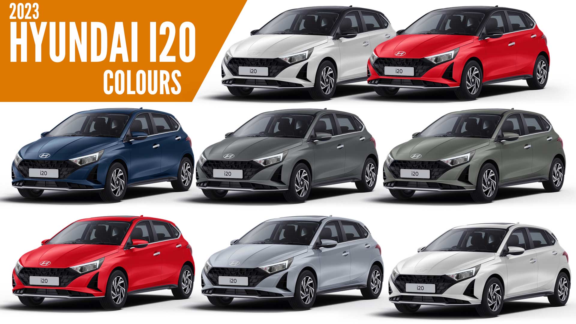 2023 Hyundai I20 All Color Paint Options Images AUTOBICS