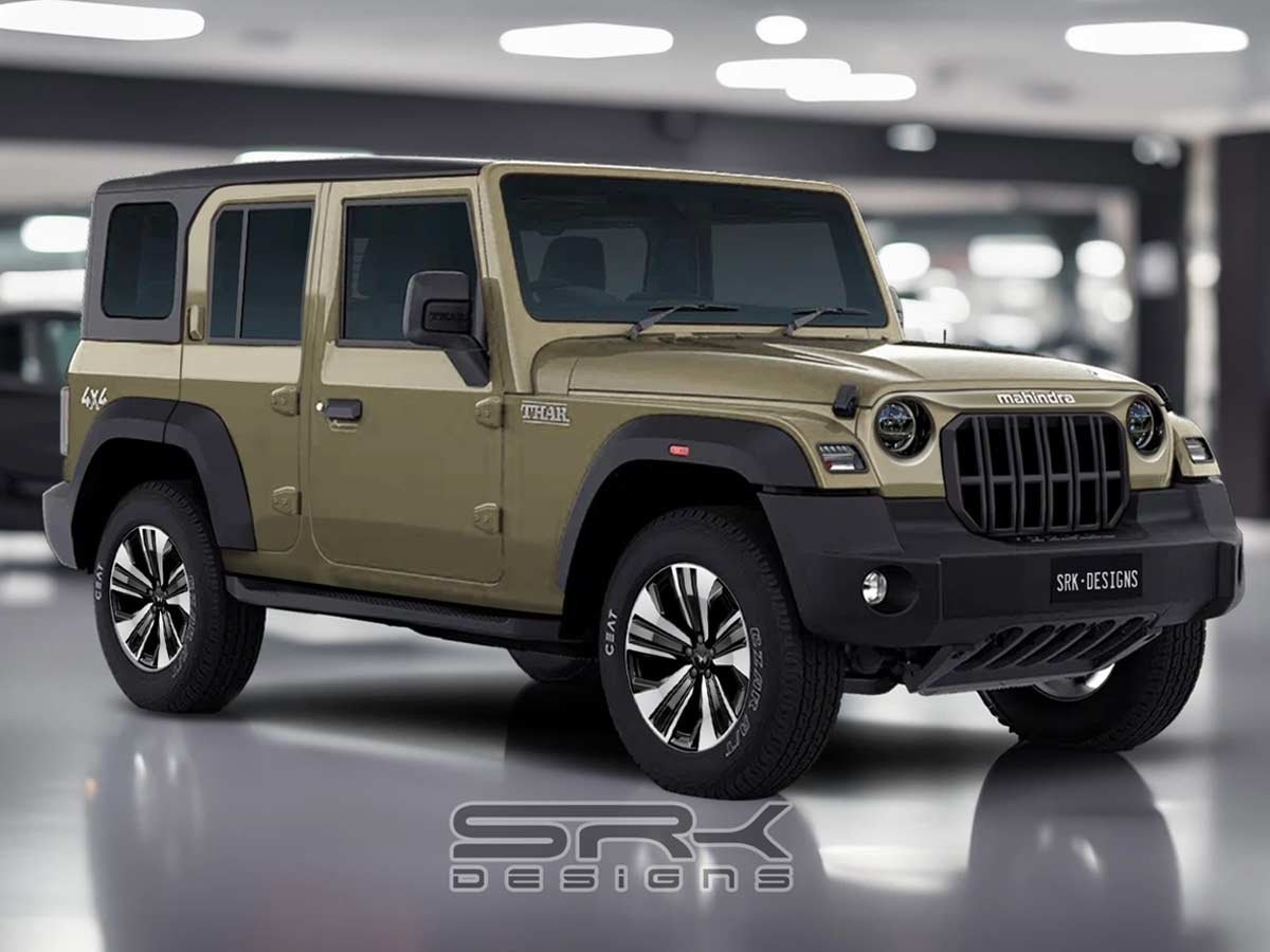 2024 Mahindra Thar 5 door Armada 4x4 Rendering SRK Designs AUTOBICS