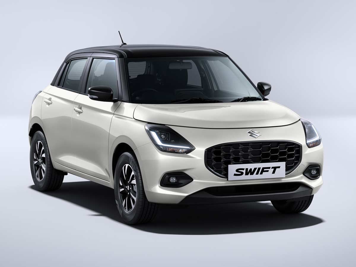 2024 Maruti Swift Pearl Arctic White With Midnight Black Roof Autobics