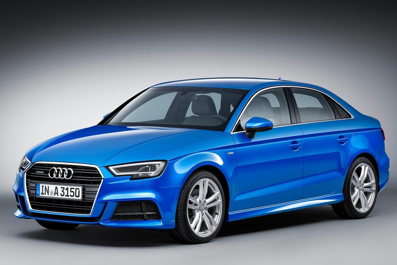 New 2017 Audi A3 Sedan front left quarter - AUTOBICS