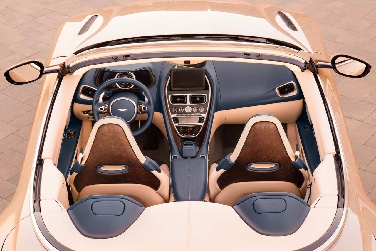 2018 aston martin db11 volante interior top view pr