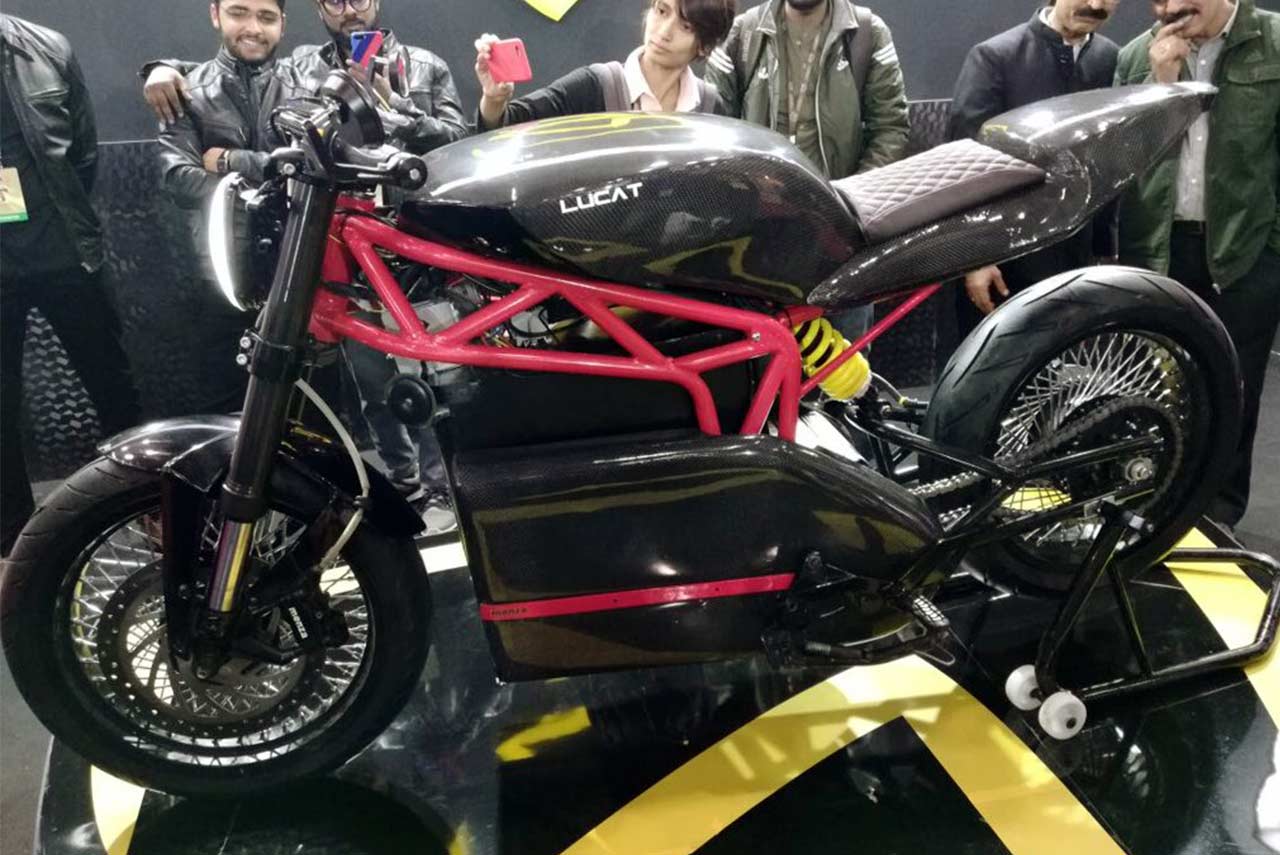 Menza Lucat Electric Motorcycle Launched at Auto Expo 2018; Priced at ...