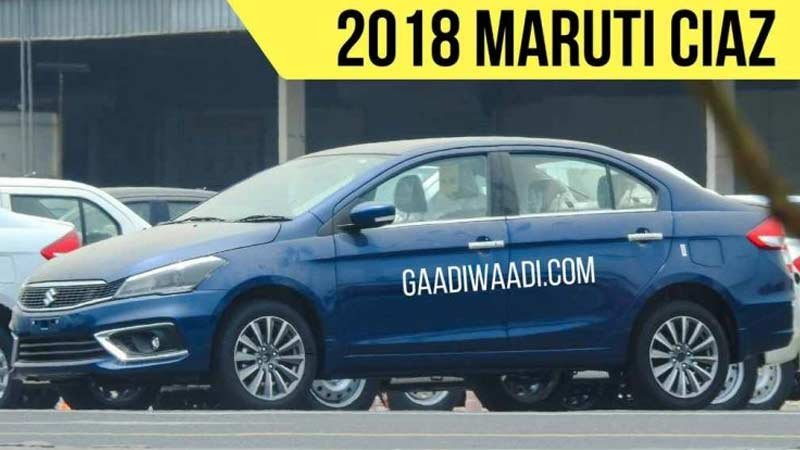 2018 Maruti Ciaz Facelift Spyshot GaadiWaadi Side