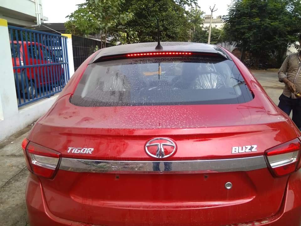 Tata Tigor Buzz Limited Edition Berry Red spy shot