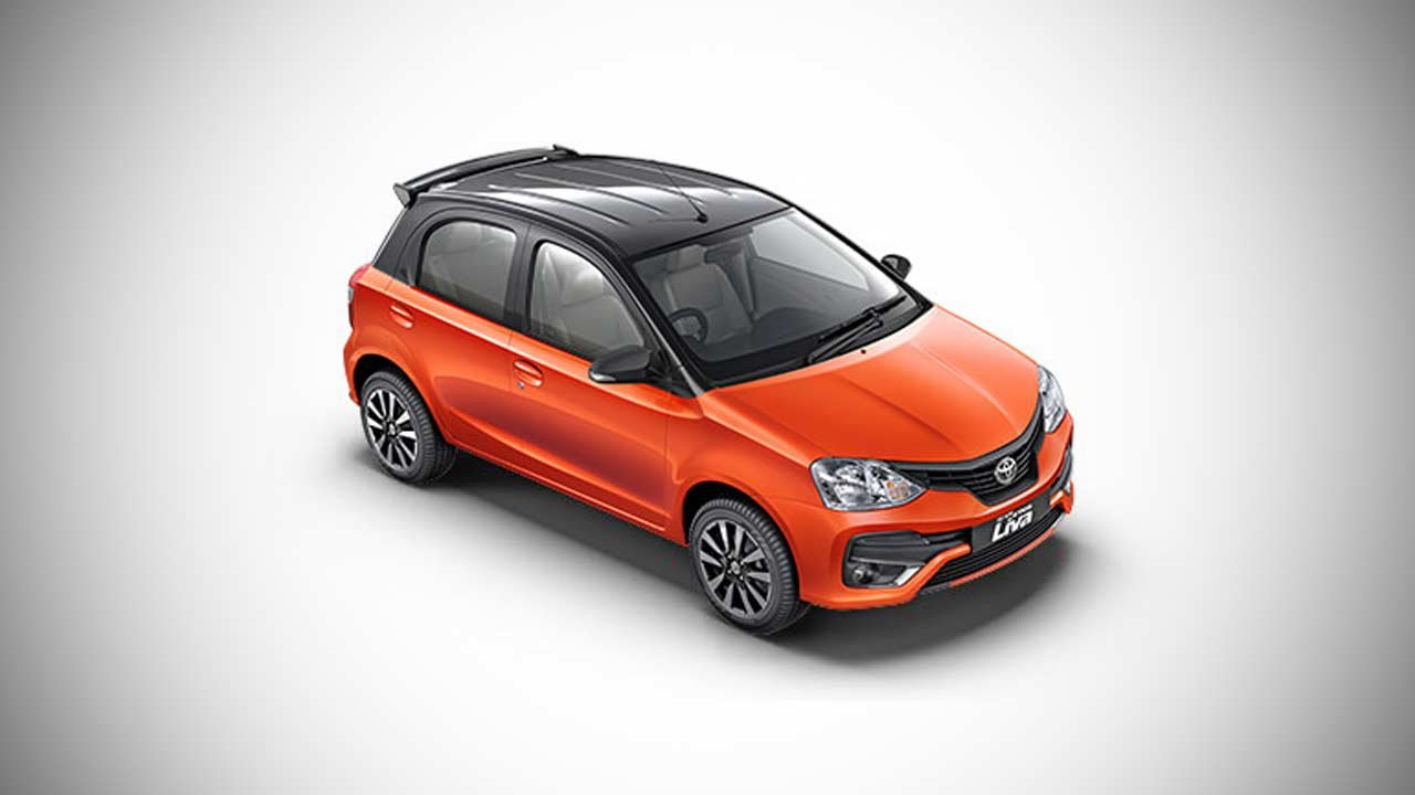 Toyota Etios Inferno Orange Dual Tone 2018