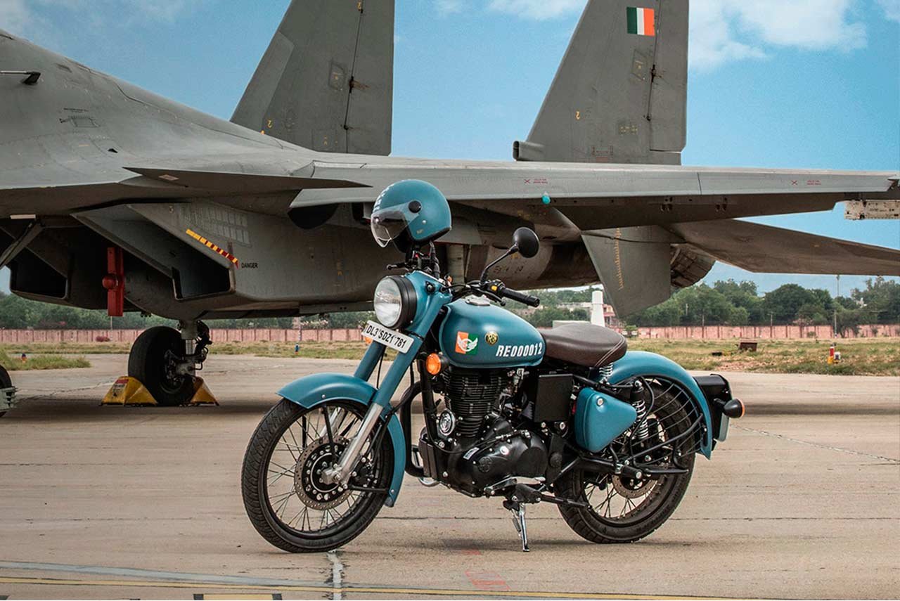 royal enfield helmet airborne blue