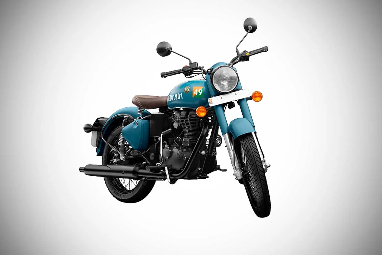 Royal enfield classic 350 online bs6 airborne blue price