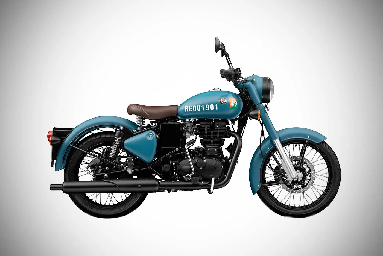 Royal enfield classic 350 deals bs6 airborne blue price