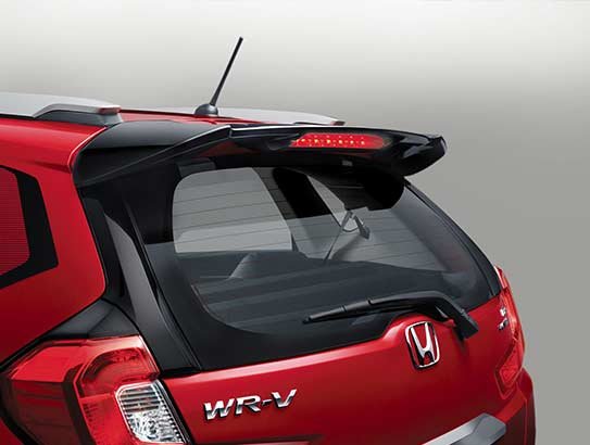 Honda Wr V Exclusive Edition Black Tailgate Spoiler With Led Stop Light Autobics