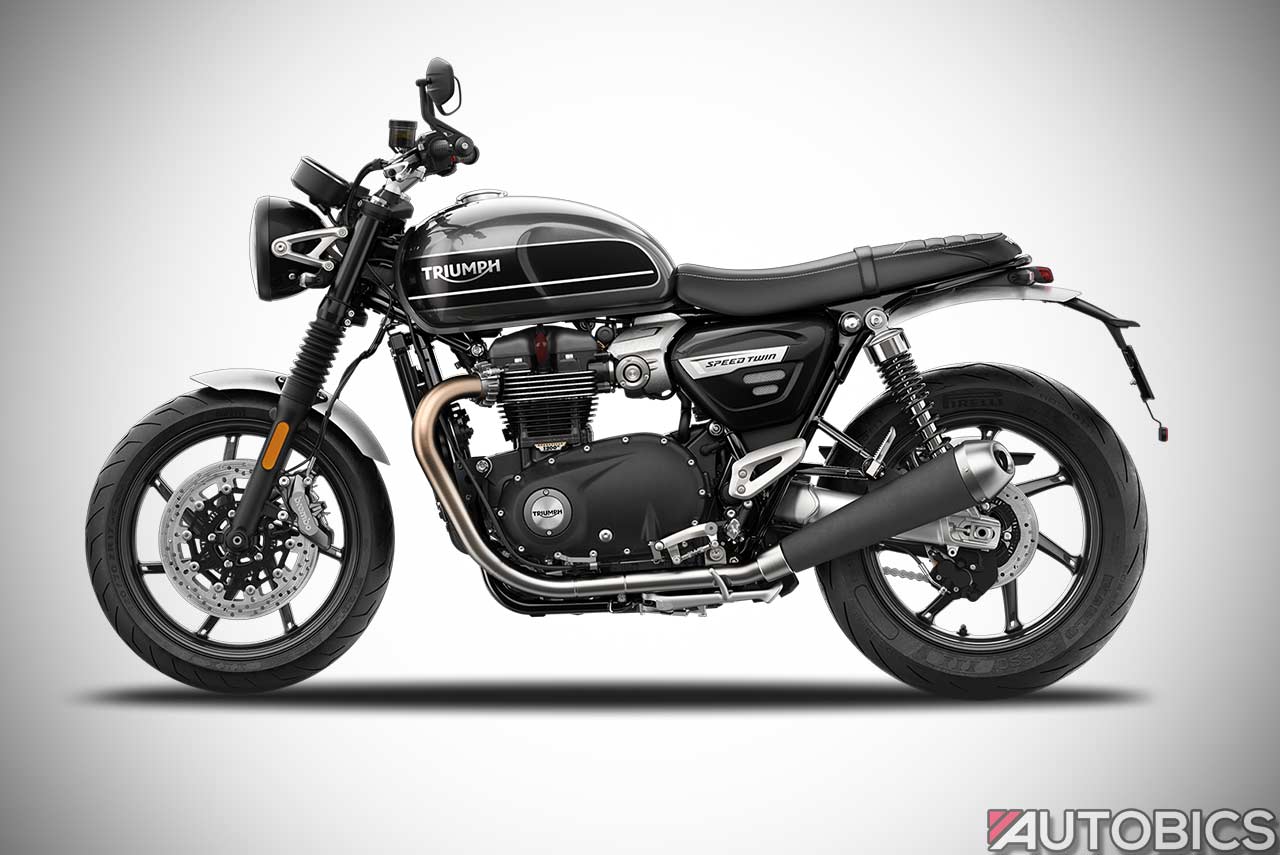 2019 Triumph Speed Twin Silver Ice and Storm Grey - AUTOBICS