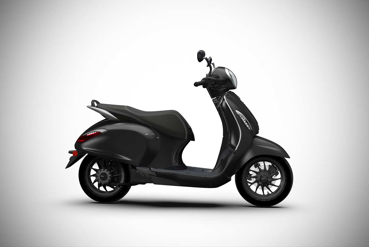 Bajaj Chetak Brooklyn Black Side 2020 | AUTOBICS