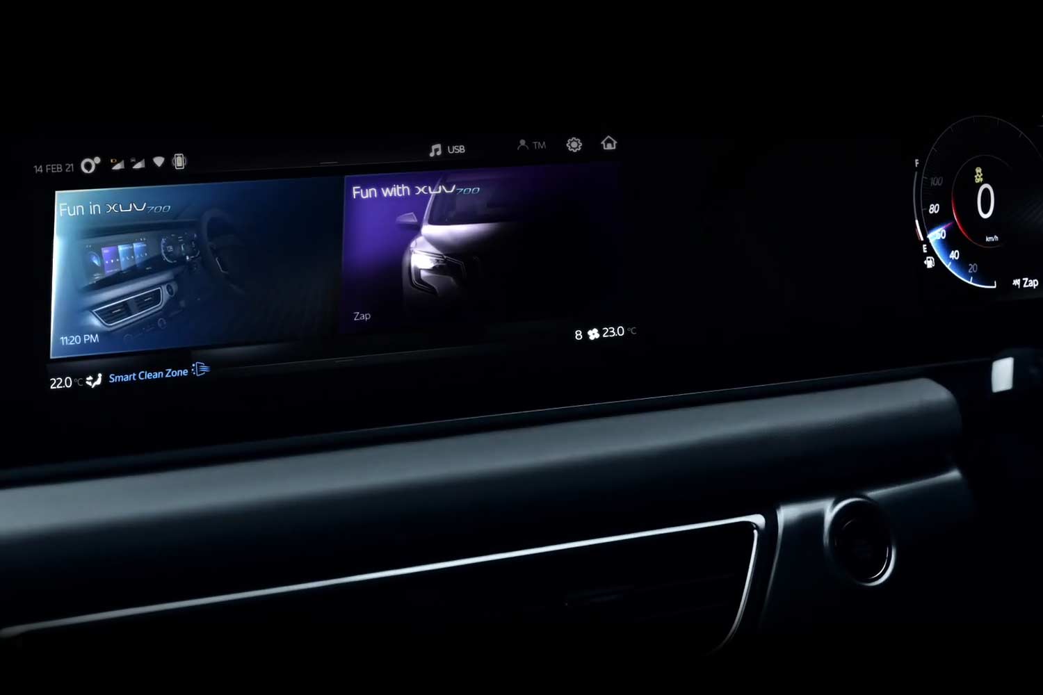 2021 Mahindra XUV700 Touchscreen Infotainment system - AUTOBICS