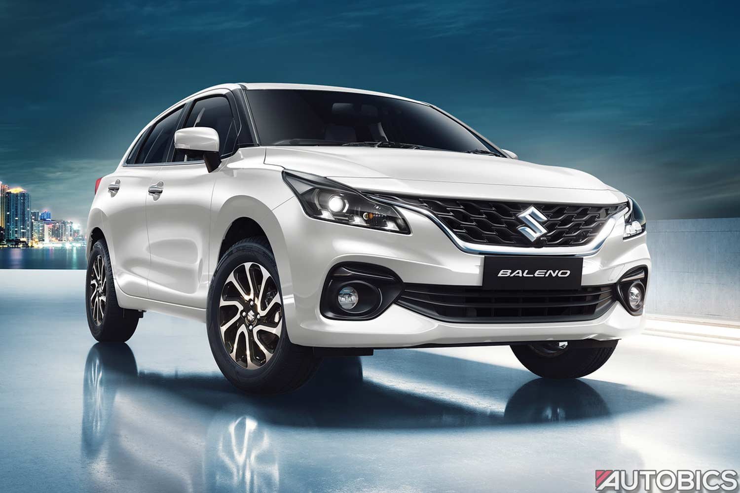 2022 Maruti Baleno Arctic White Autobics