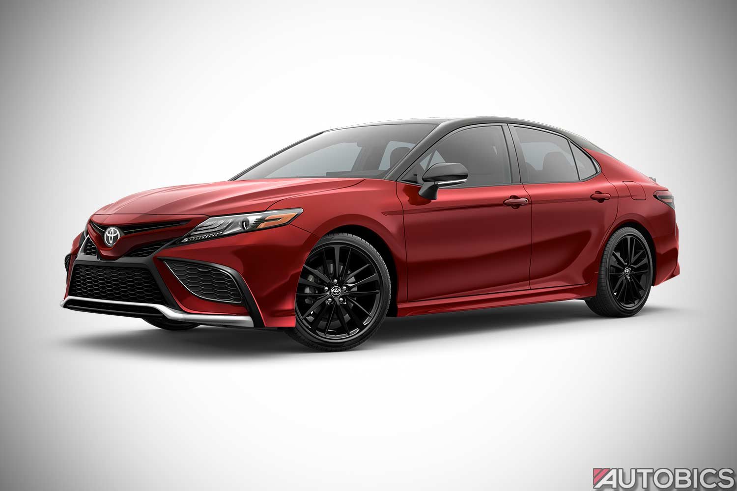 2022 Toyota Camry Supersonic Red with Midnight Black Metallic Roof