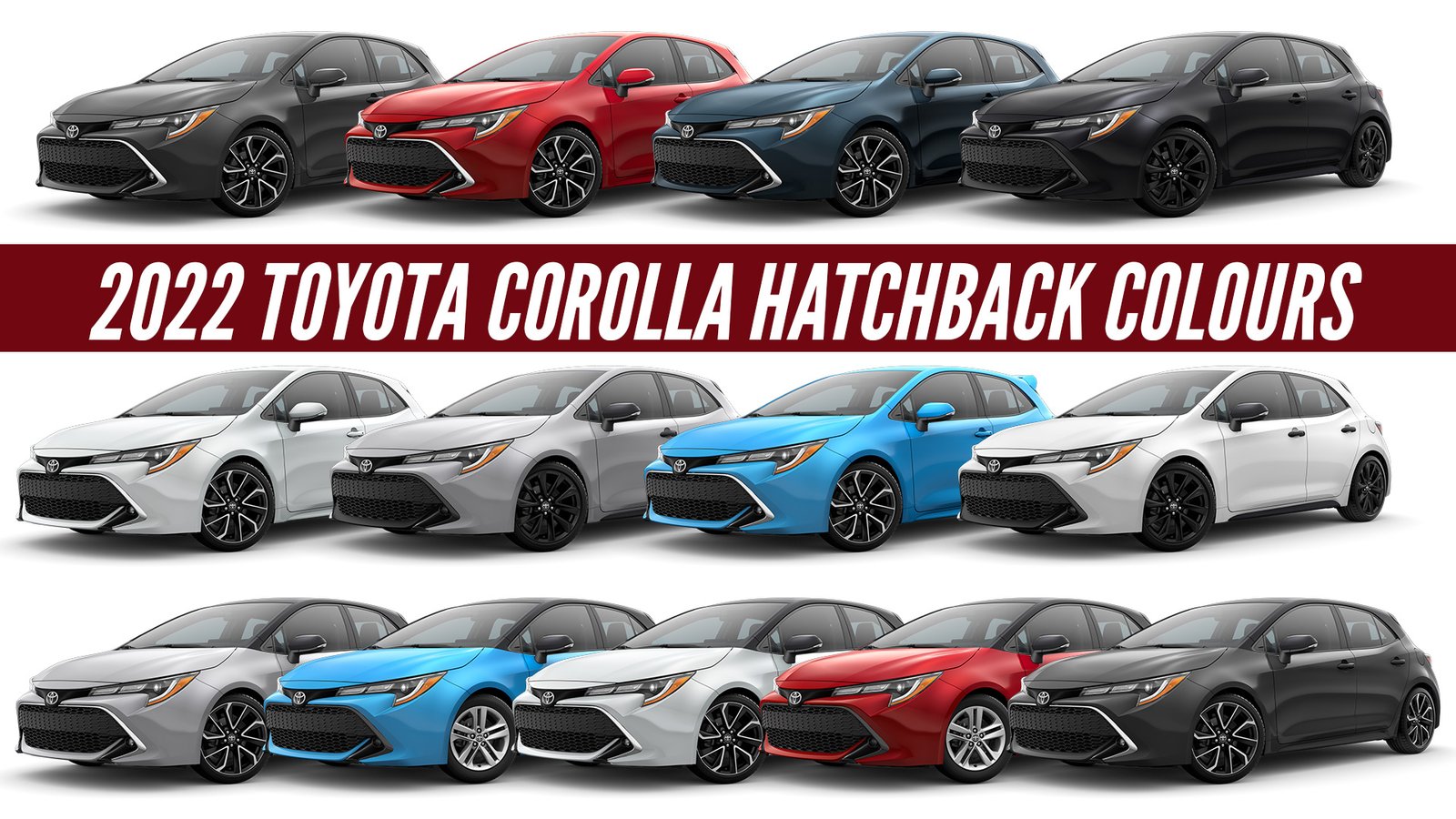 2022 Toyota Corolla Hatchback - All Color Options - Images | AUTOBICS