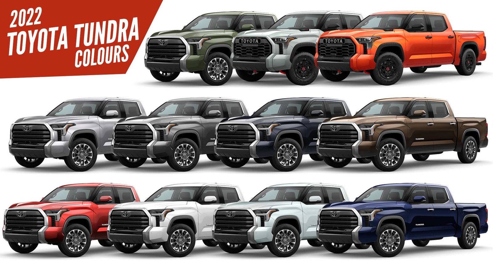 2022 Toyota Tundra Pickup Truck All Color Options Images AUTOBICS