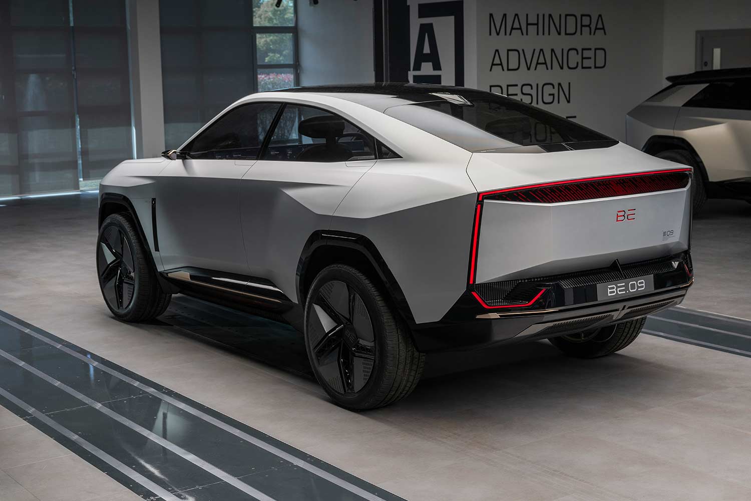 2022 Mahindra BE 09 Concept SUV Rear Quarter View | AUTOBICS