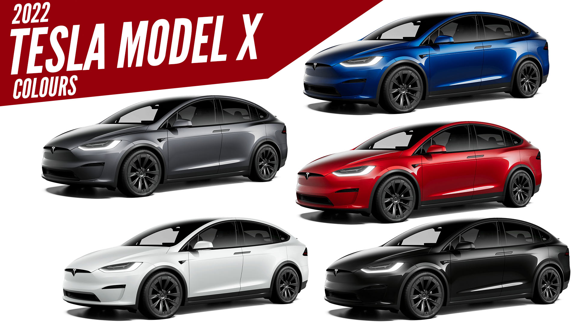 2022 Tesla Model X - All Color Options - Images | AUTOBICS