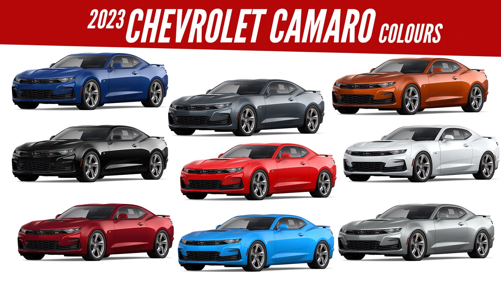 2023 Chevrolet Camaro All Color Options Images AUTOBICS