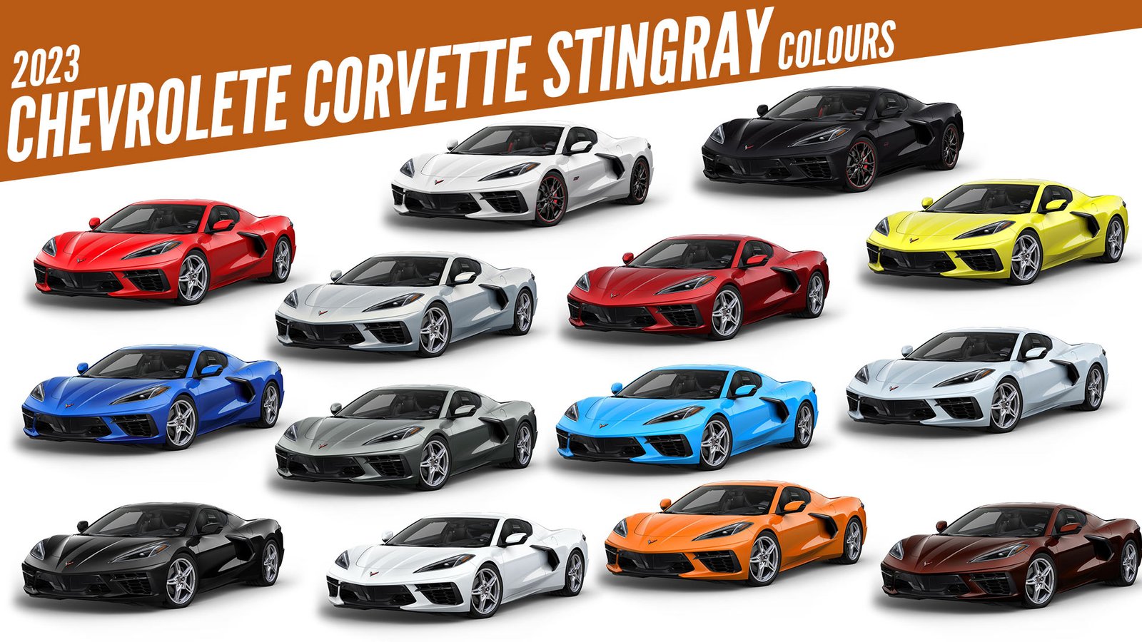 2023 Chevrolet Corvette Stingray All Color Options Images AUTOBICS