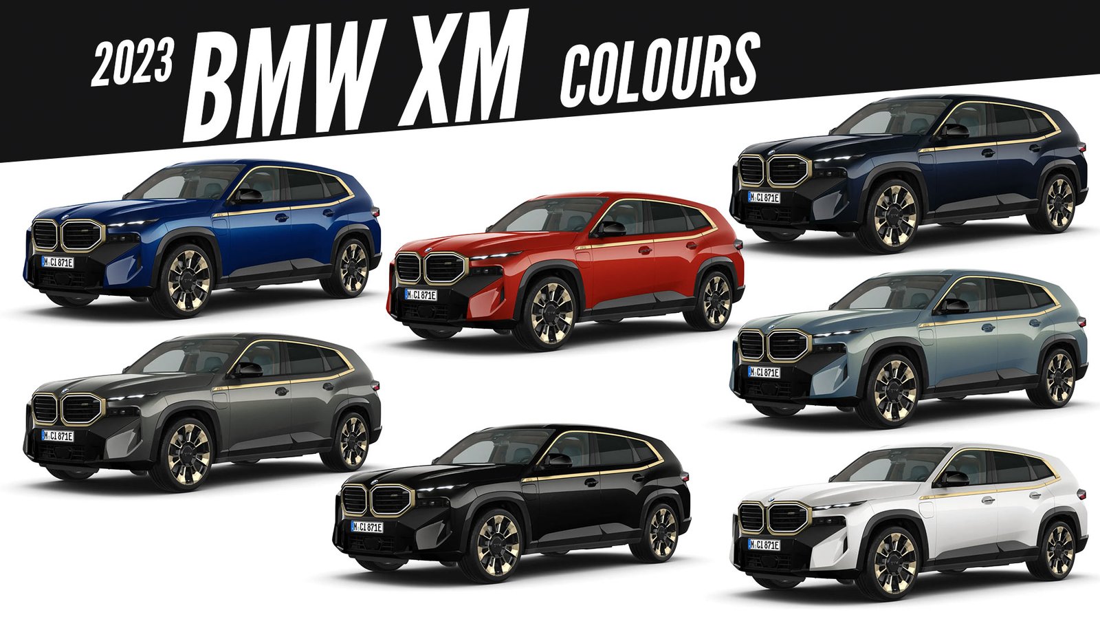 2023 BMW XM All Color Options Images AUTOBICS