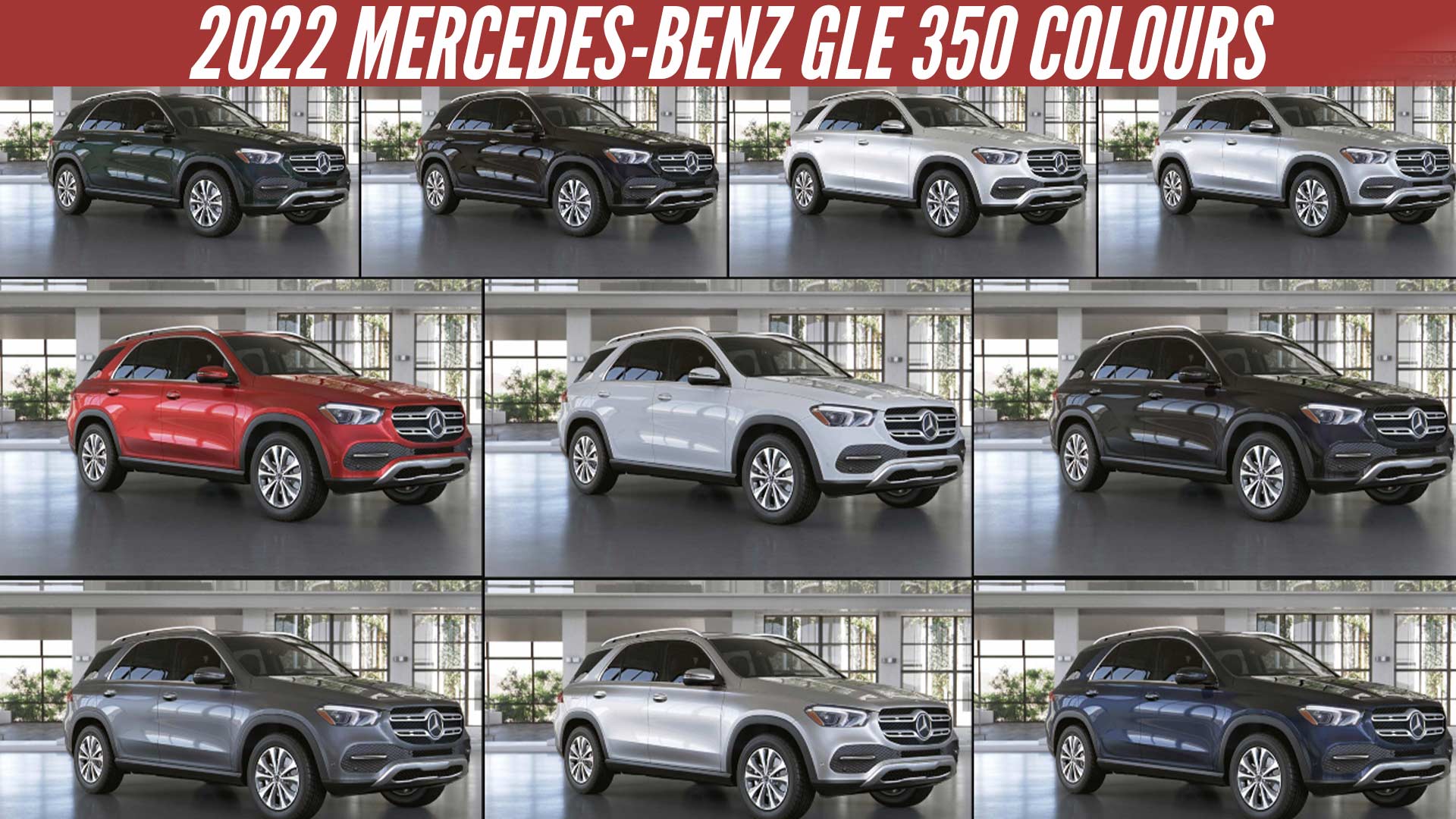 2022 Mercedes Benz GLE 350 All Color Options Images AUTOBICS