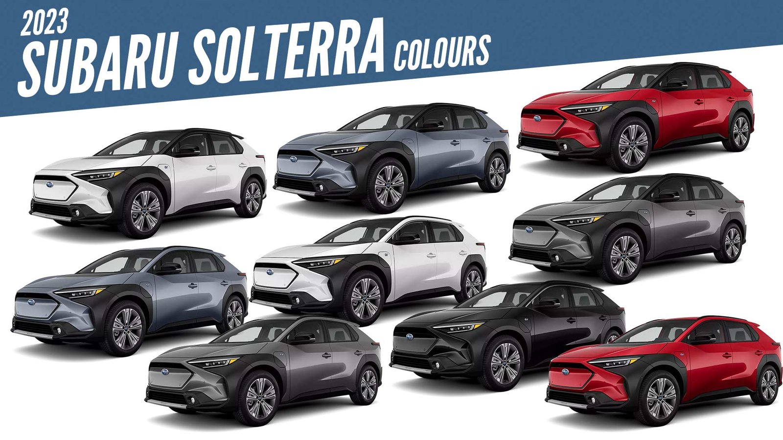 2023 Subaru Solterra All Color Options Images AUTOBICS