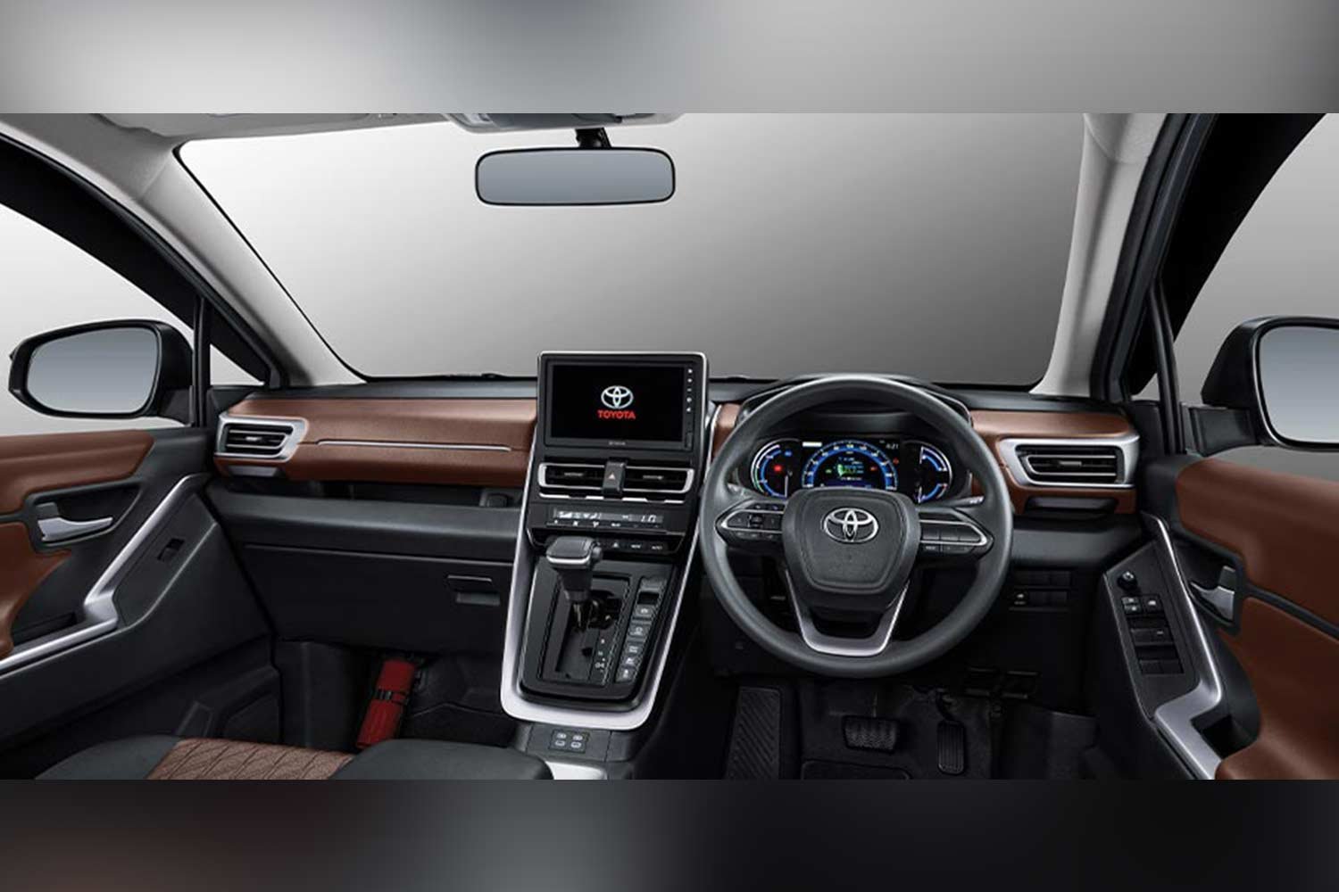 2023 Toyota Kijang Innova Zenix Hybrid EV Dual Tone Brown Interior 