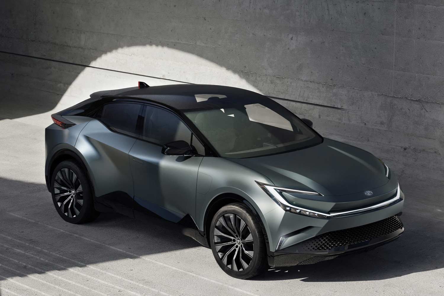 2022 Toyota bZ Compact SUV Concept Front Quarter
