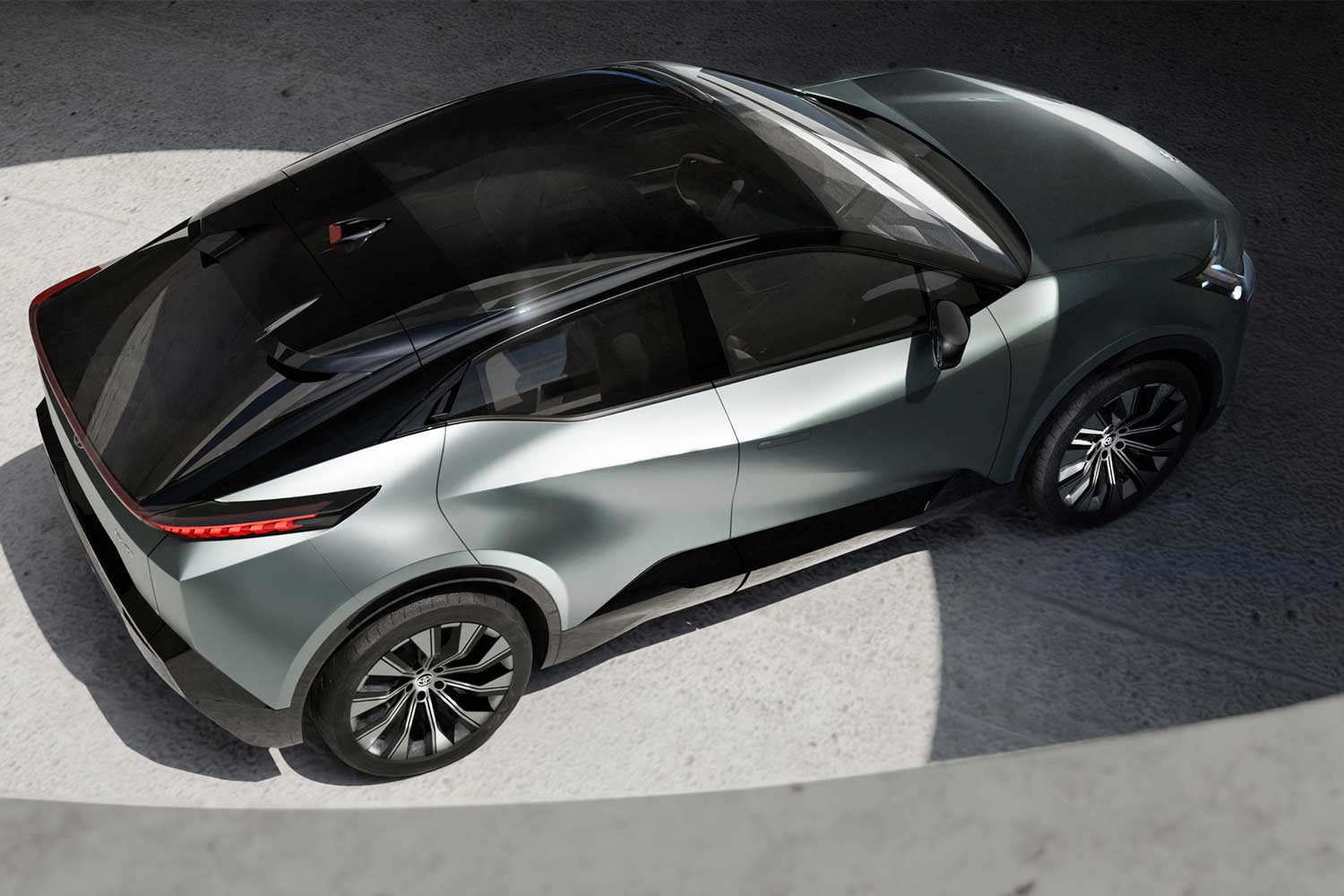 2022 Toyota bZ Compact SUV Concept Top View