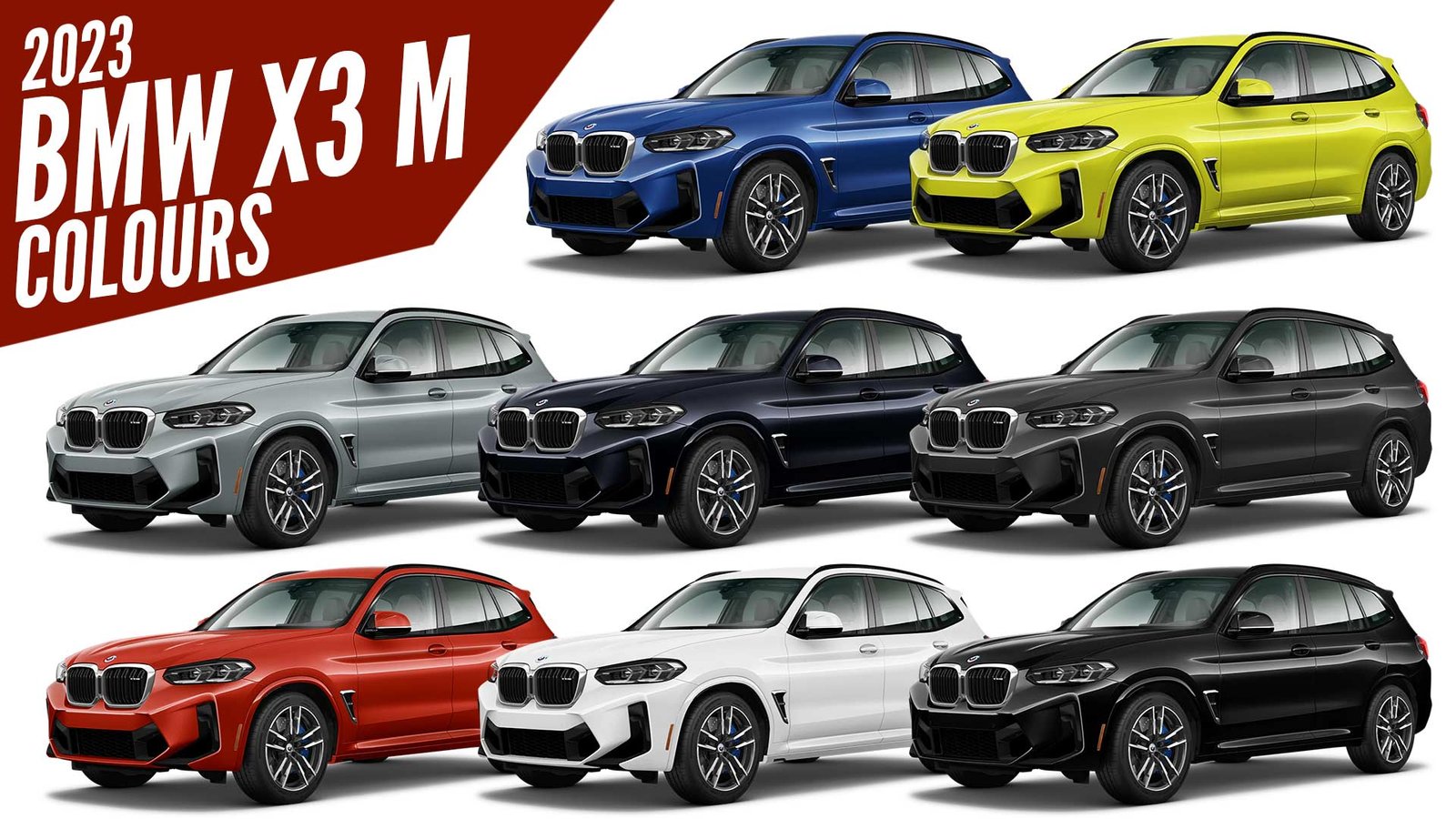 2023 BMW X3 M All Color Options Images AUTOBICS