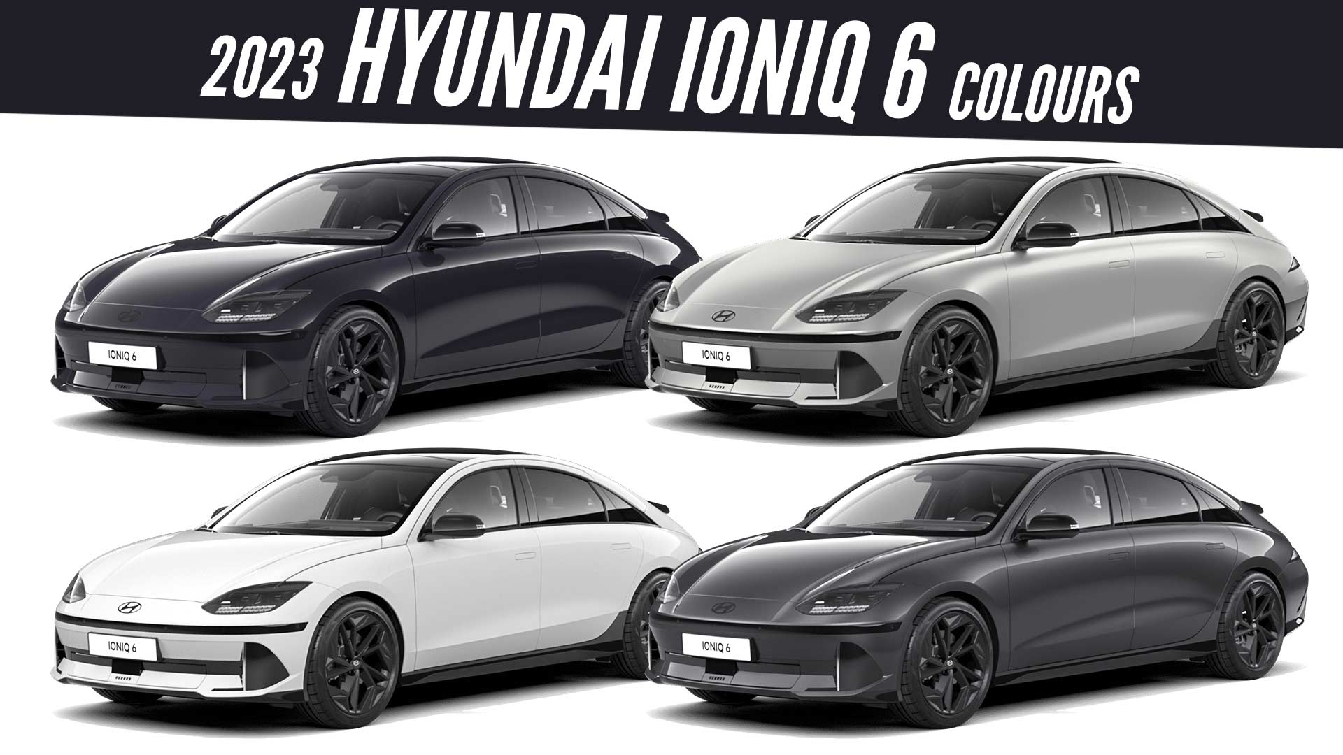 2023 Hyundai Ioniq 6 First Edition All Color Options Images AUTOBICS