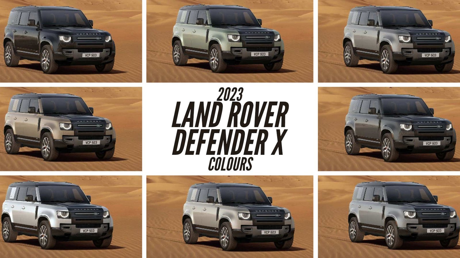 2023 Land Rover Defender X 110 4Door All Color Options Images