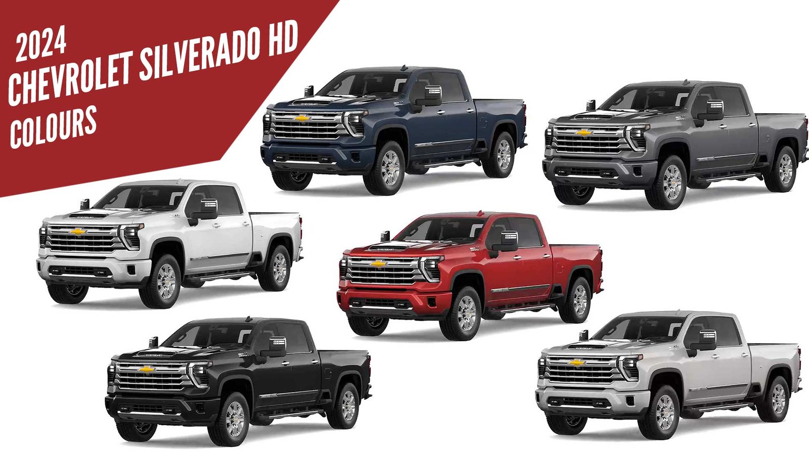 2024 Chevrolet Silverado HD Pickup Truck All Color Options Images