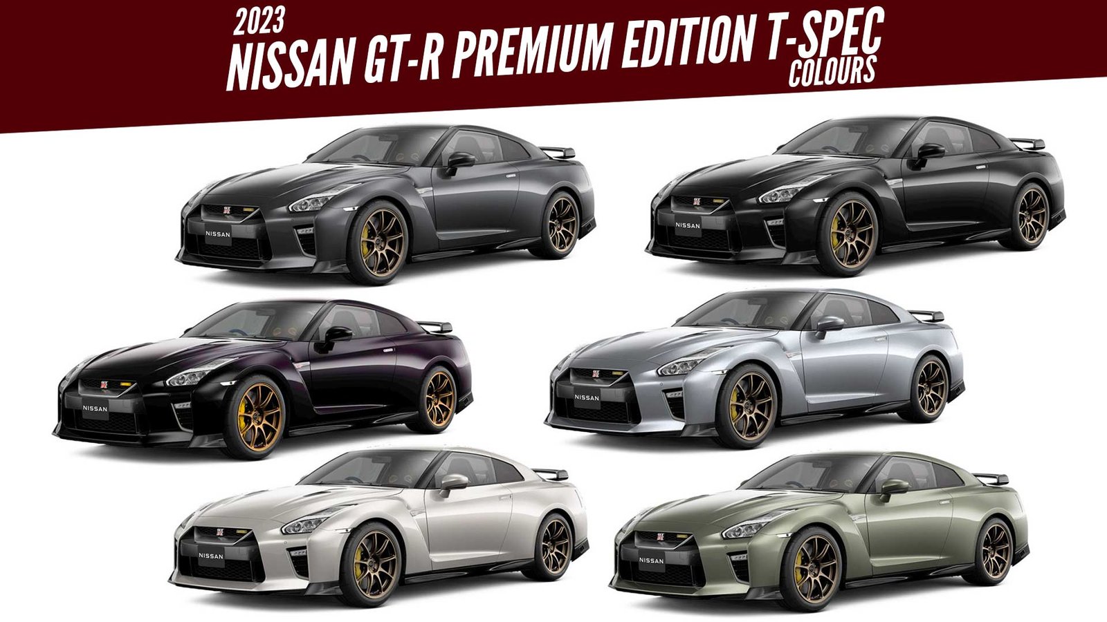 2024 Nissan GTR Premium Edition TSpec All Color Options Images