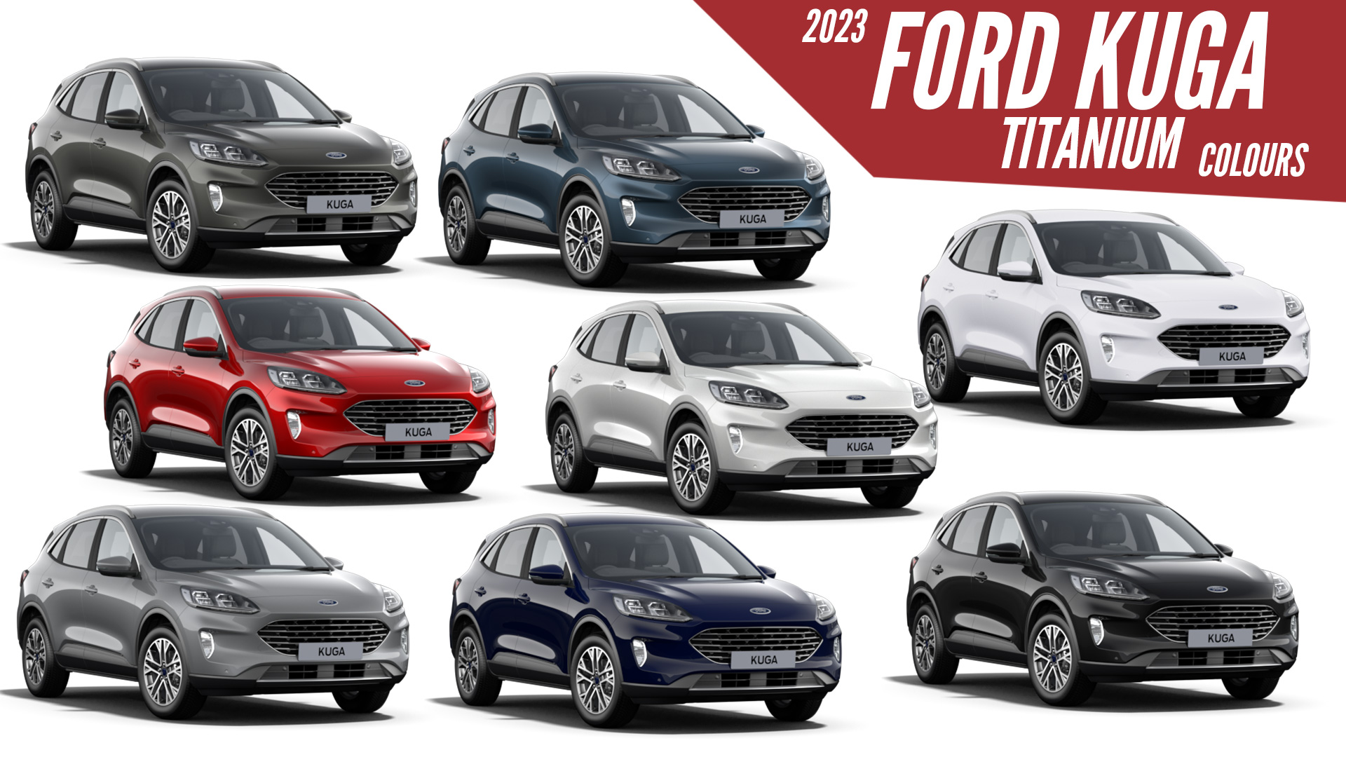 2023 Ford Kuga Titanium All Color Options Images AUTOBICS