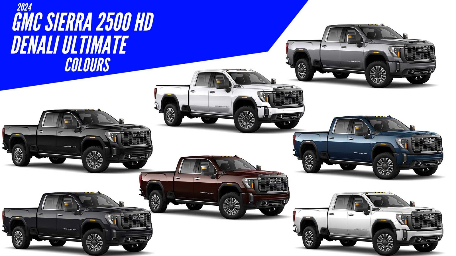 2024 GMC Sierra 2500 HD Denali Ultimate - All Color Options - Images