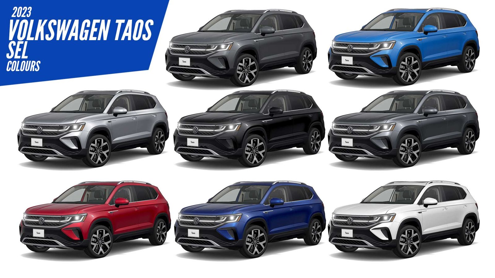 2023 Volkswagen Taos SEL All Color Options Images AUTOBICS