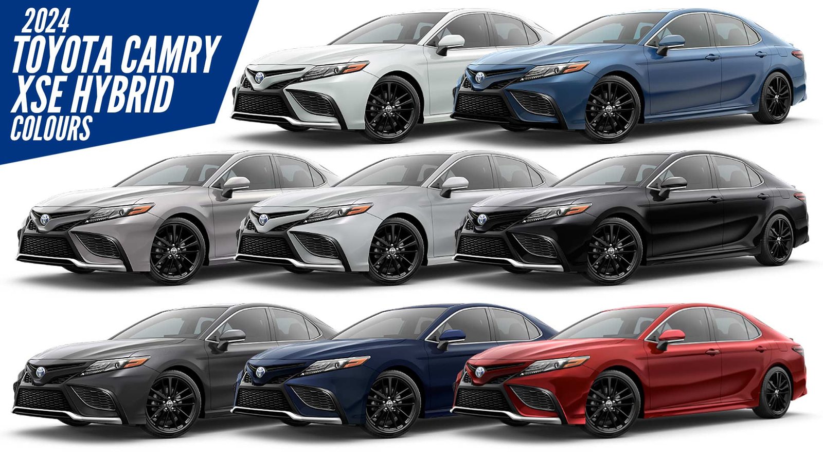2024 Toyota Camry XSE Hybrid All Color Paint Options AUTOBICS