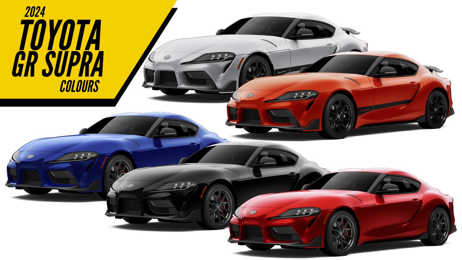 2024 Toyota GR Supra All Color Paint Options Images AUTOBICS