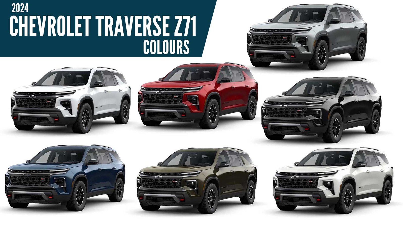 2024 Chevrolet Traverse ZL1 All Color Options AUTOBICS
