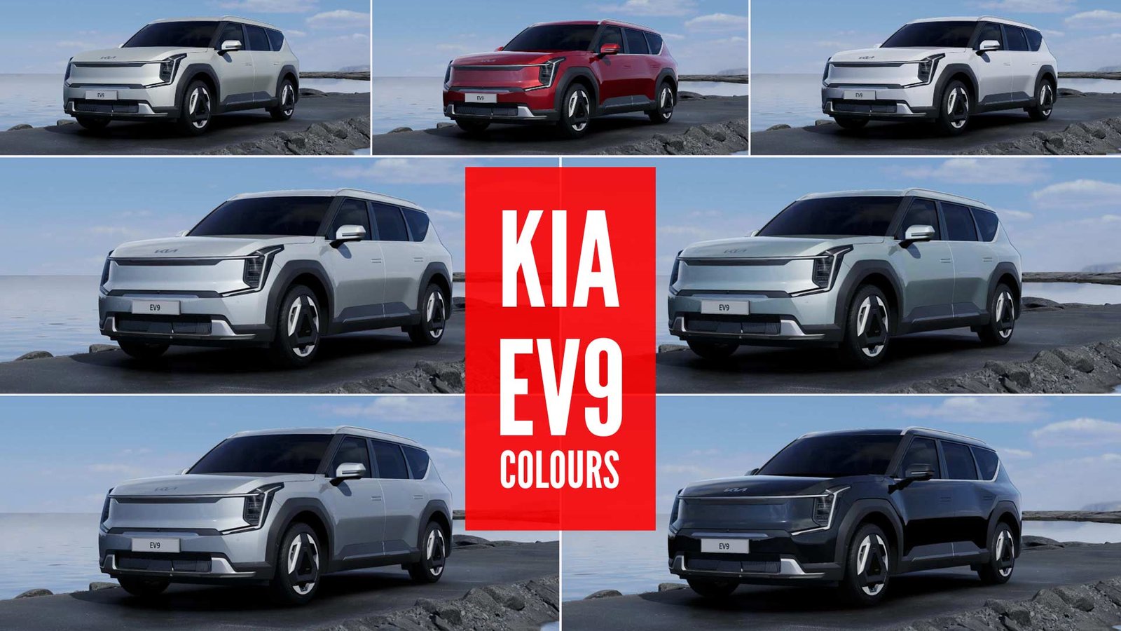 2024 Kia EV9 All Color Paint Options Images AUTOBICS