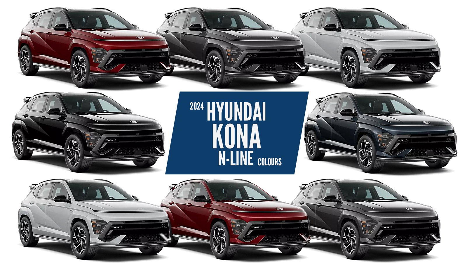 2024 Hyundai Kona NLine All Color Paint Options Images AUTOBICS