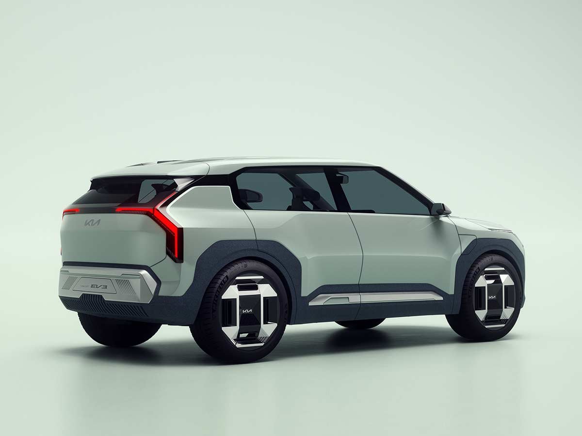 2023 Kia EV3 Concept SUV Exterior Rear Quarter