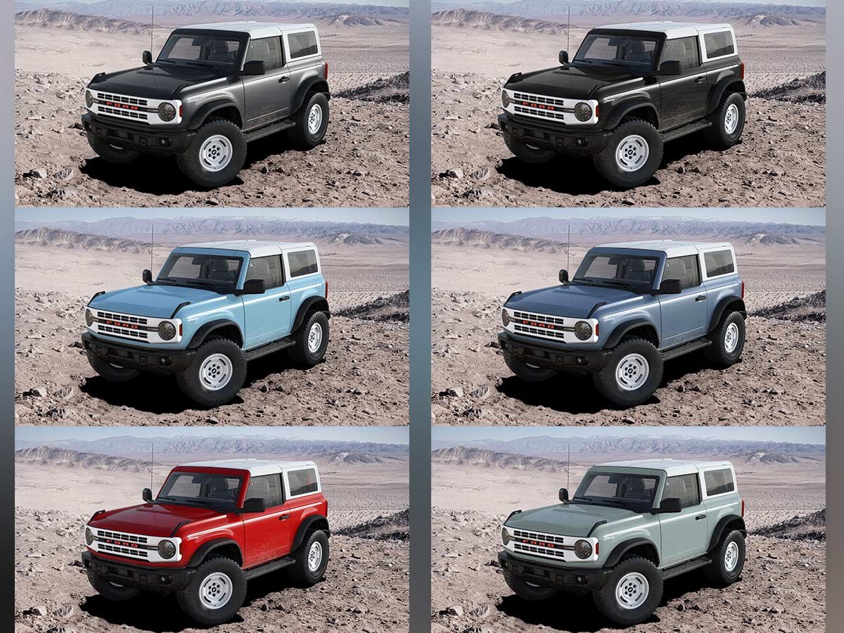2024 Ford Bronco Heritage Edition Colors All Options AUTOBICS