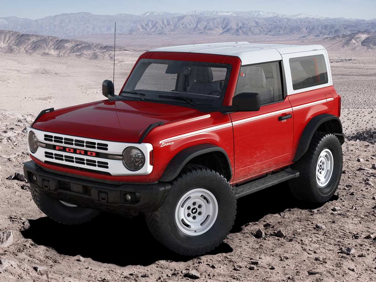 2024 Ford Bronco Heritage Edition Race Red Color AUTOBICS