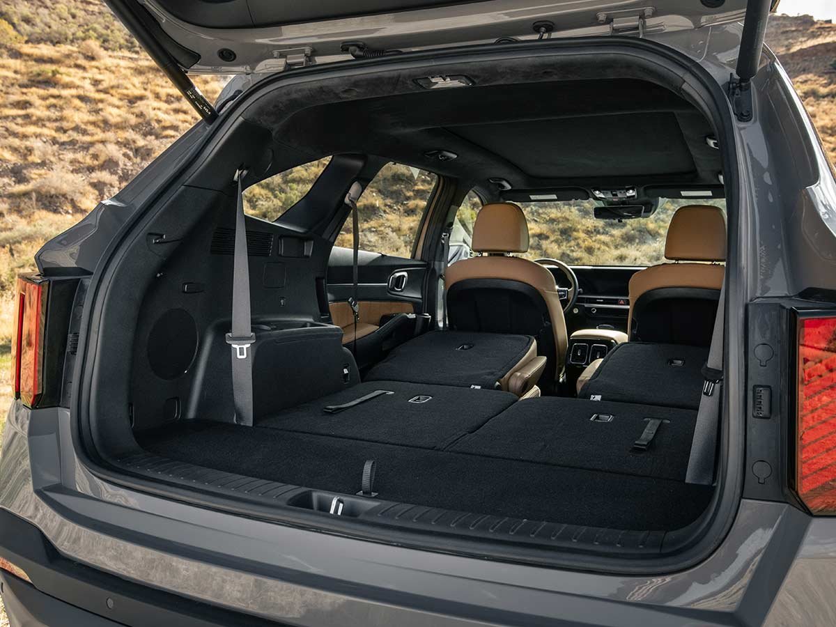 2025 Kia Sorento Luggage Space Seats Folded AUTOBICS