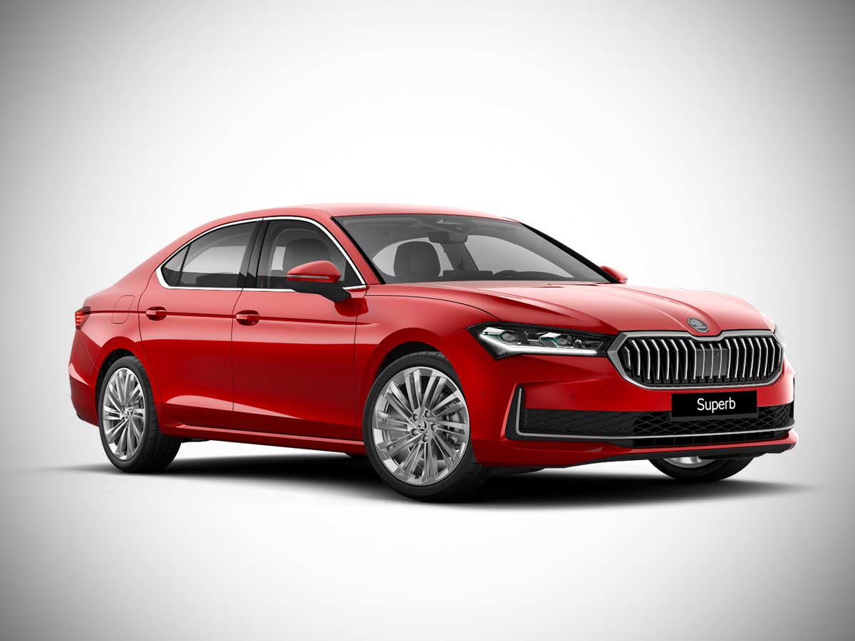 2024 All New Skoda Superb Hatch Carmine Red Color AUTOBICS