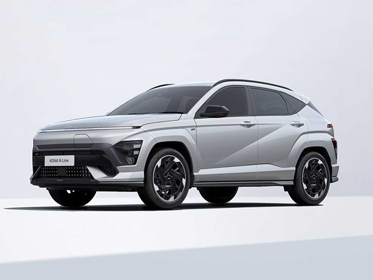 2024 Hyundai Kona Electric N Line Shimmering Silver Metallic AUTOBICS